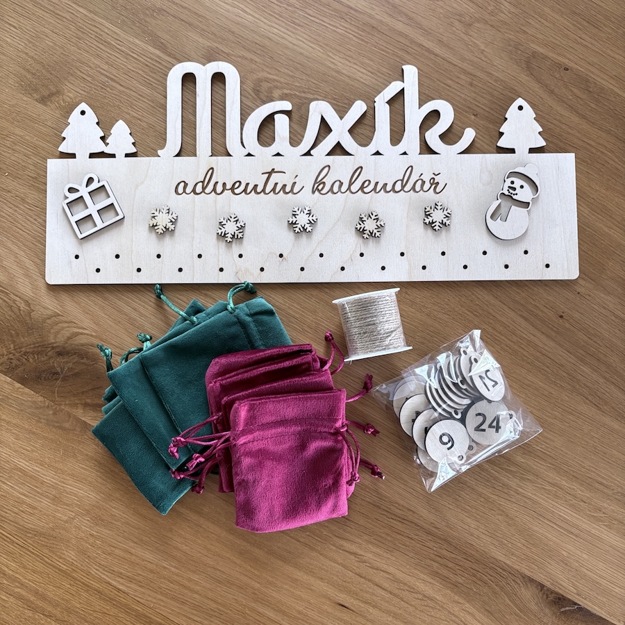 Adventní kalendář se jménem