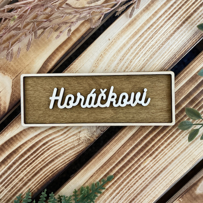 3D jmenovka na dveře