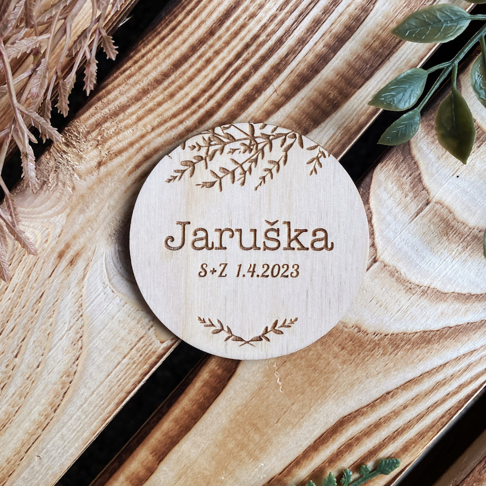 Svatební magnetky (jmenovky)