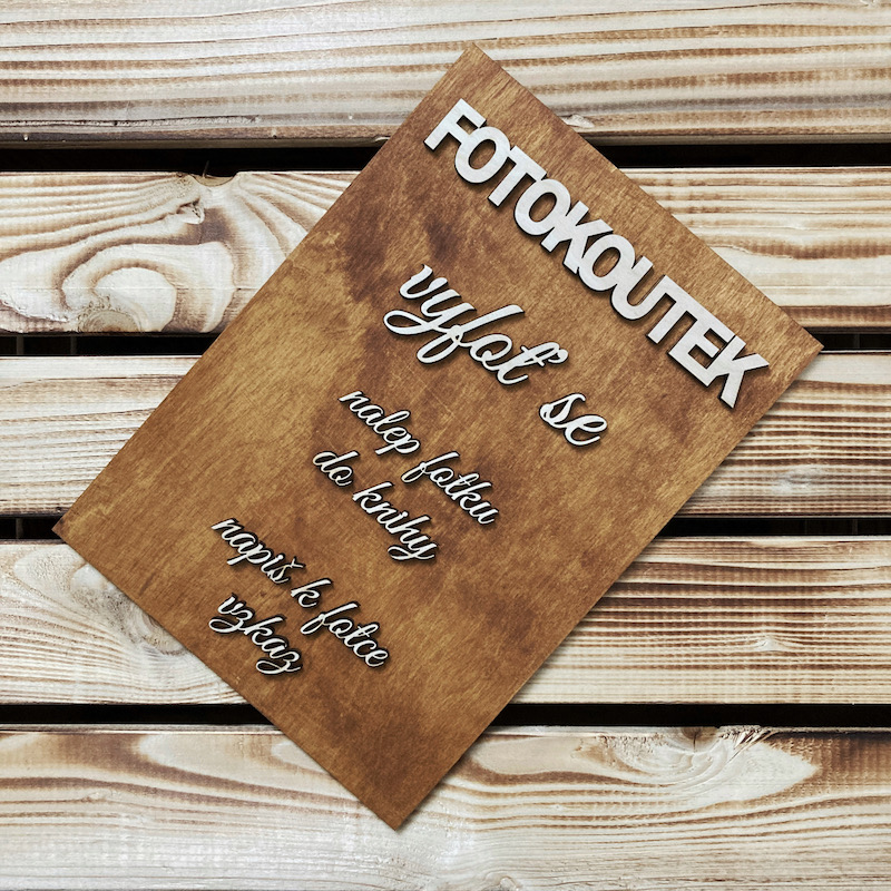 Cedule do fotokoutku (3D)