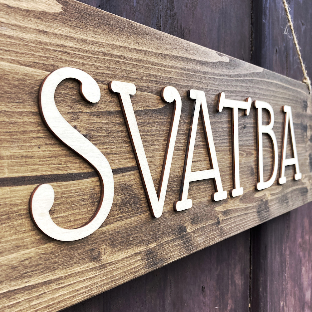 Svatební cedule - SVATBA