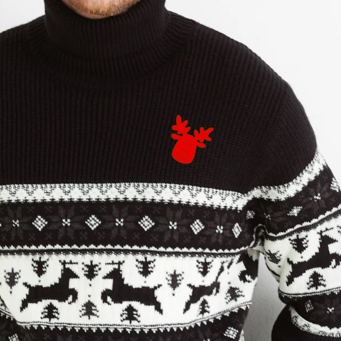 Dřevěná vánoční brož - Sob