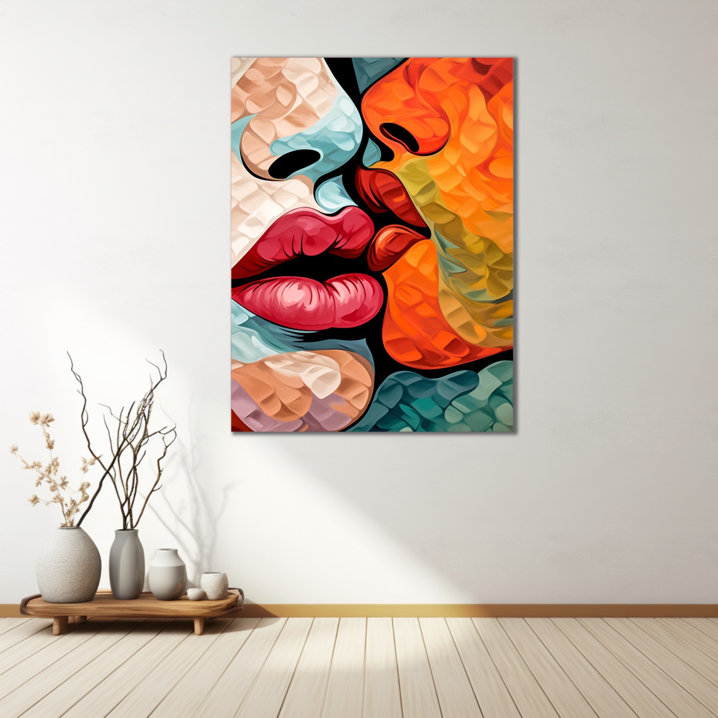 Obraz na plátně - Polibek