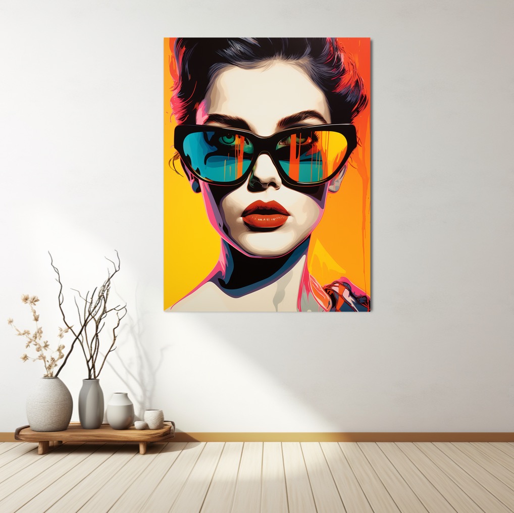 Pop-Artový obraz - Žena