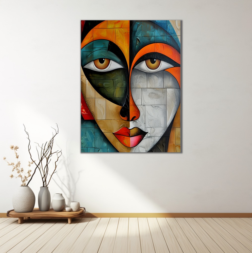 Kubistický obraz - Žena