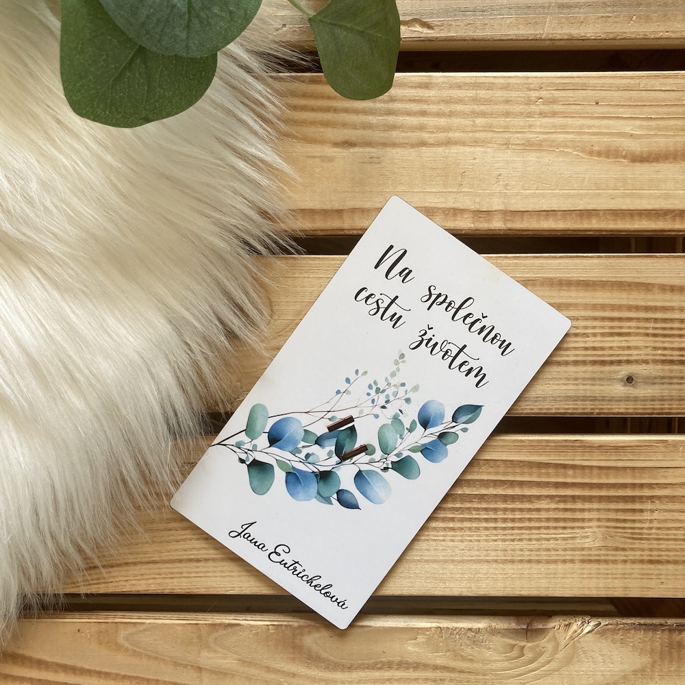 Dřevěné svatební přání novomanželům