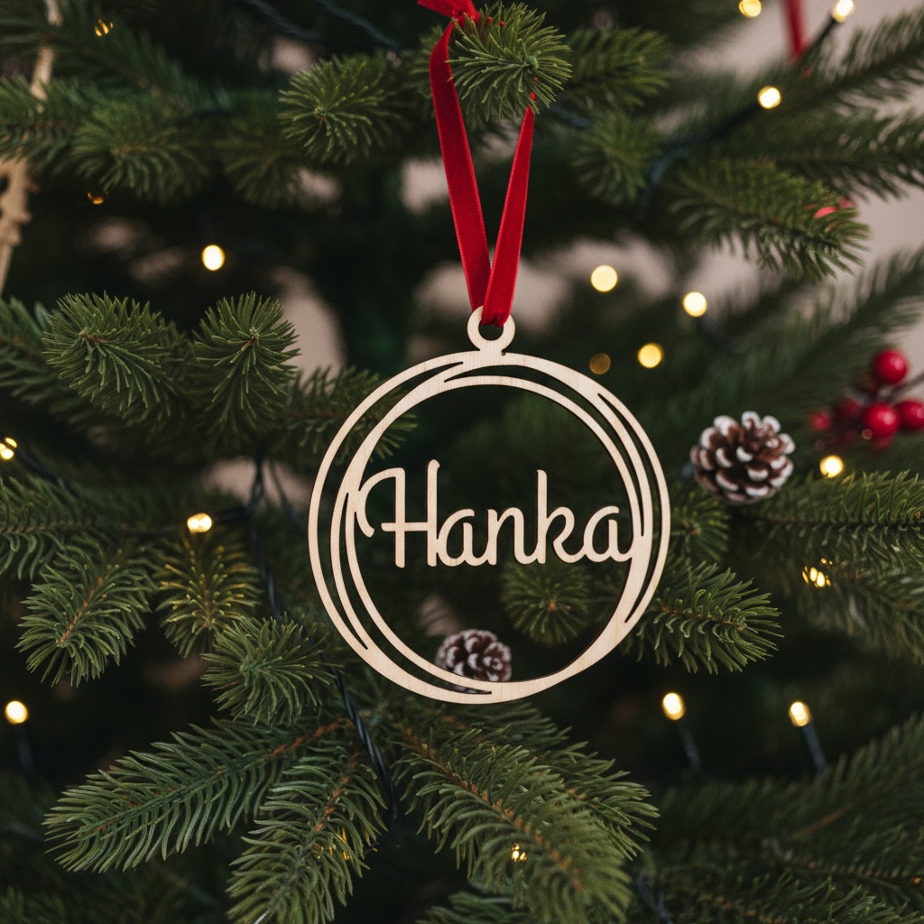 Vánoční ozdoba se jménem
