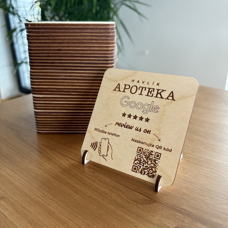 Stojánek na NFC / QR destičku