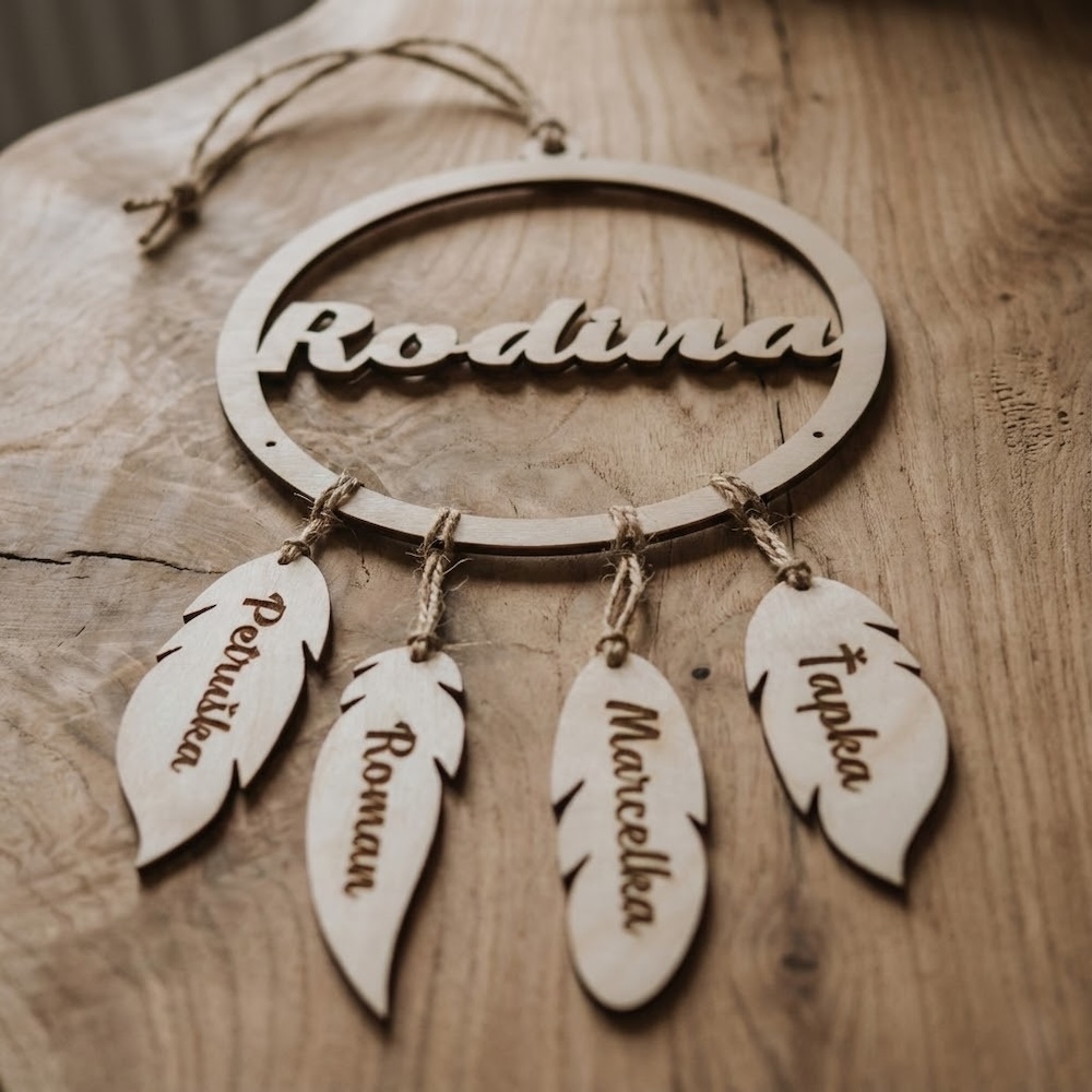 Dřevěný lapač snů - Rodina