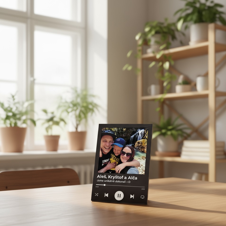 NFC plaketa - Fotka s písničkou