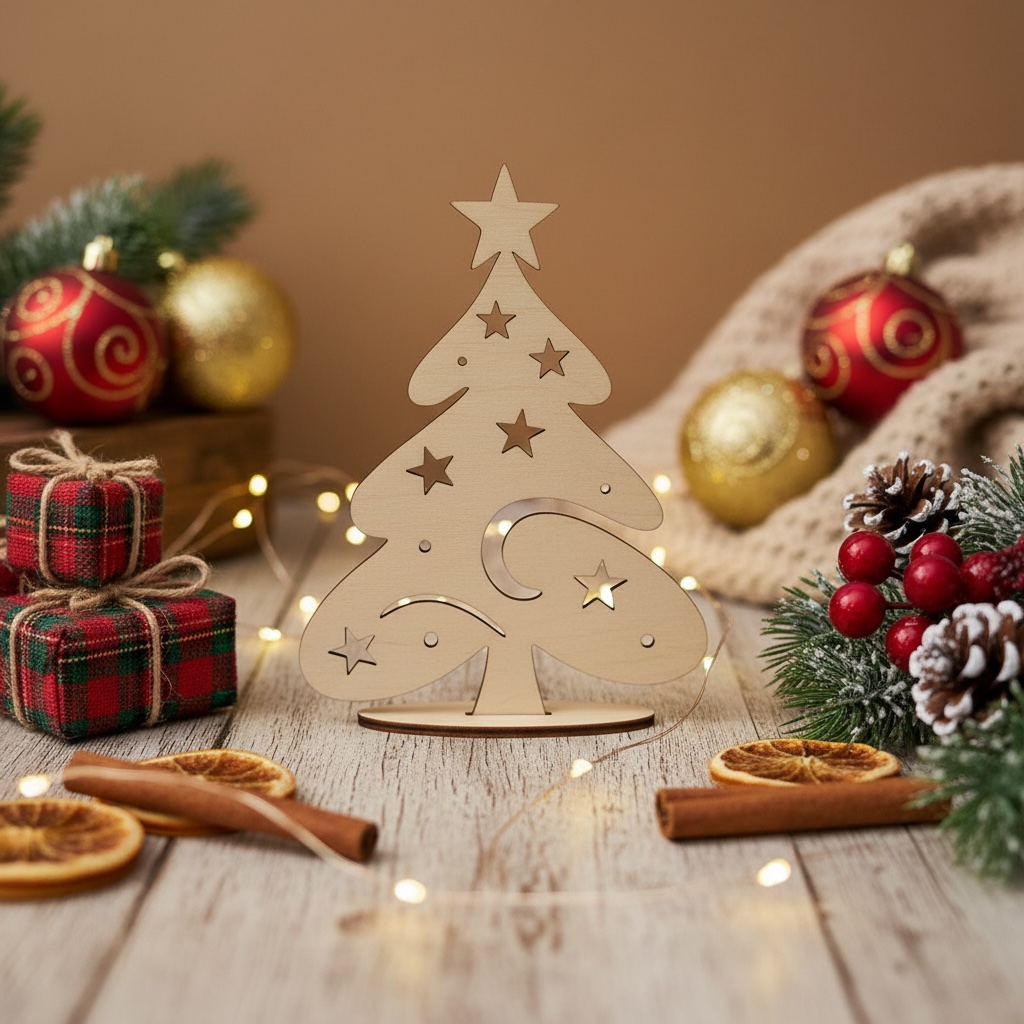 Sada vánočních ozdob - Láska, zdraví, štěstí, radost a peníze