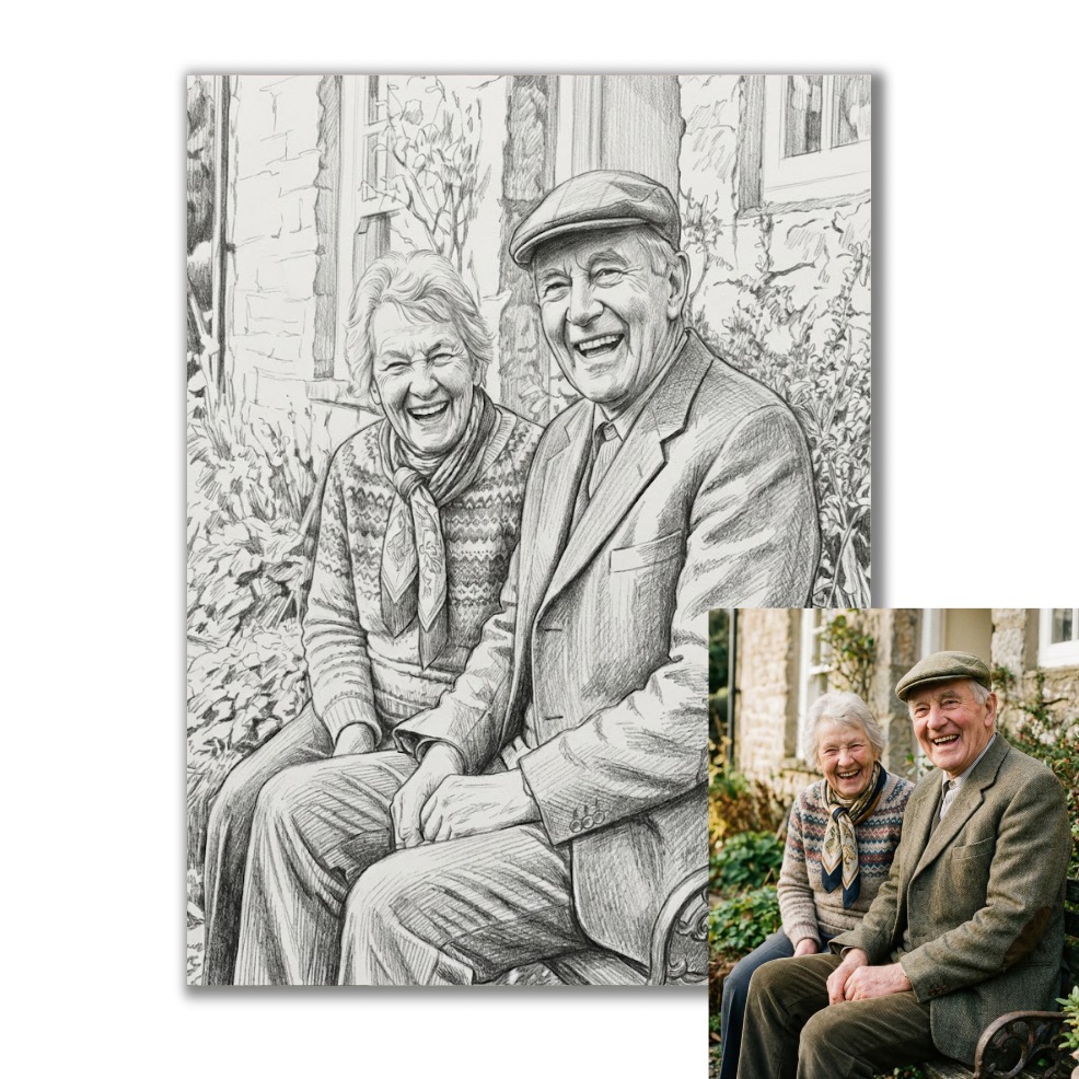 Obraz na plátně ve stylu Pencil podle vaší fotky