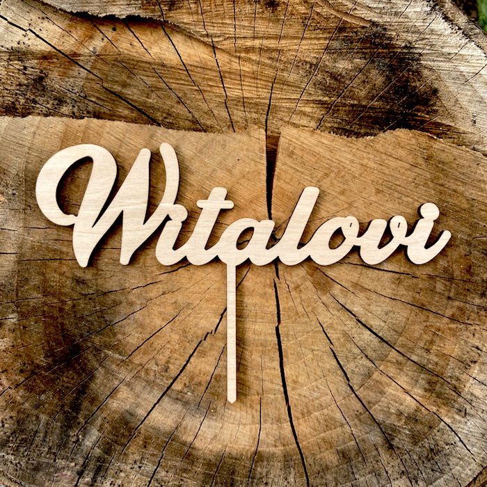 Zápich do dortu - Příjmení novomanželů