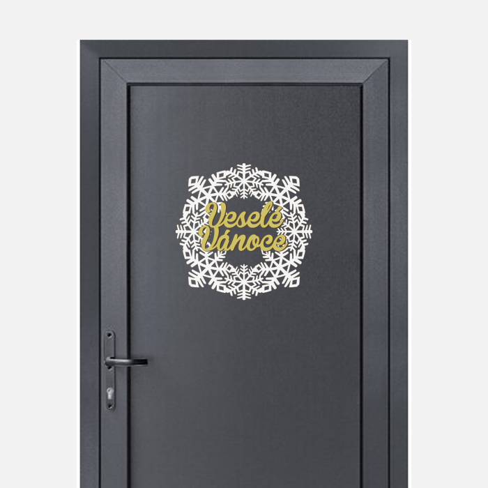 Dřevěný vánoční věnec