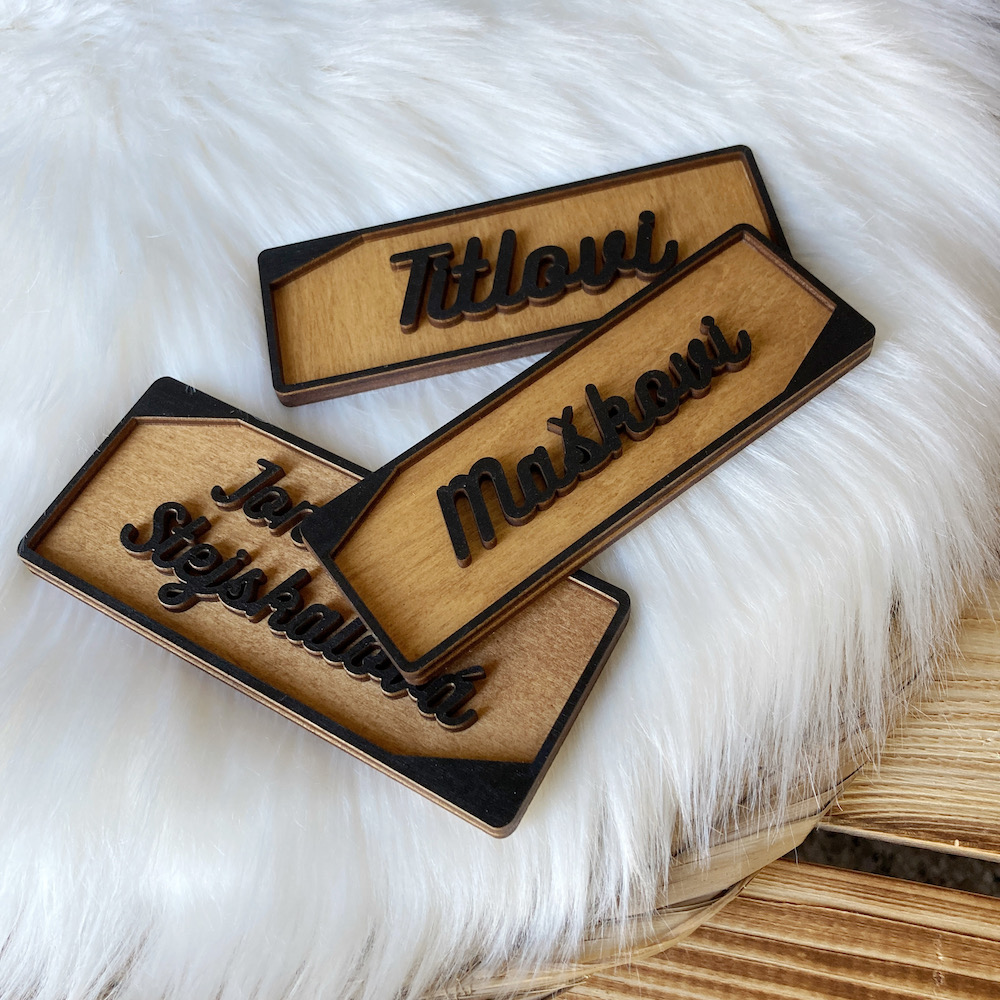 3D jmenovka na dveře