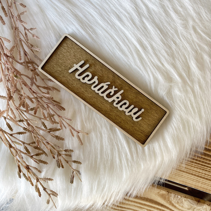 3D jmenovka na dveře