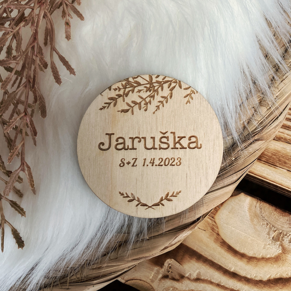 Svatební magnetky (jmenovky)