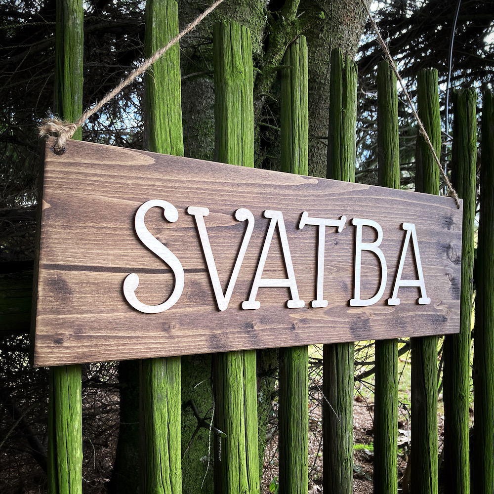 Svatební cedule - SVATBA