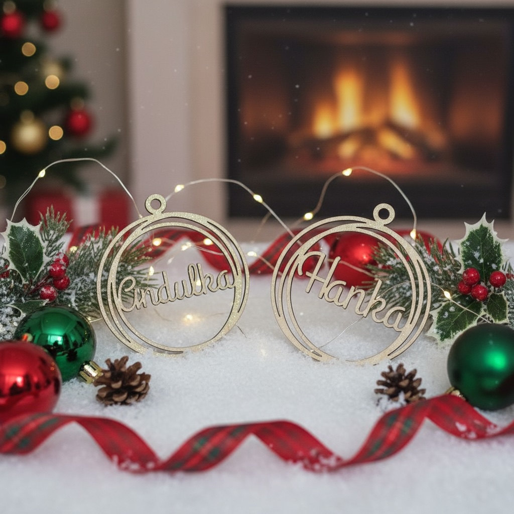 Vánoční ozdoba se jménem