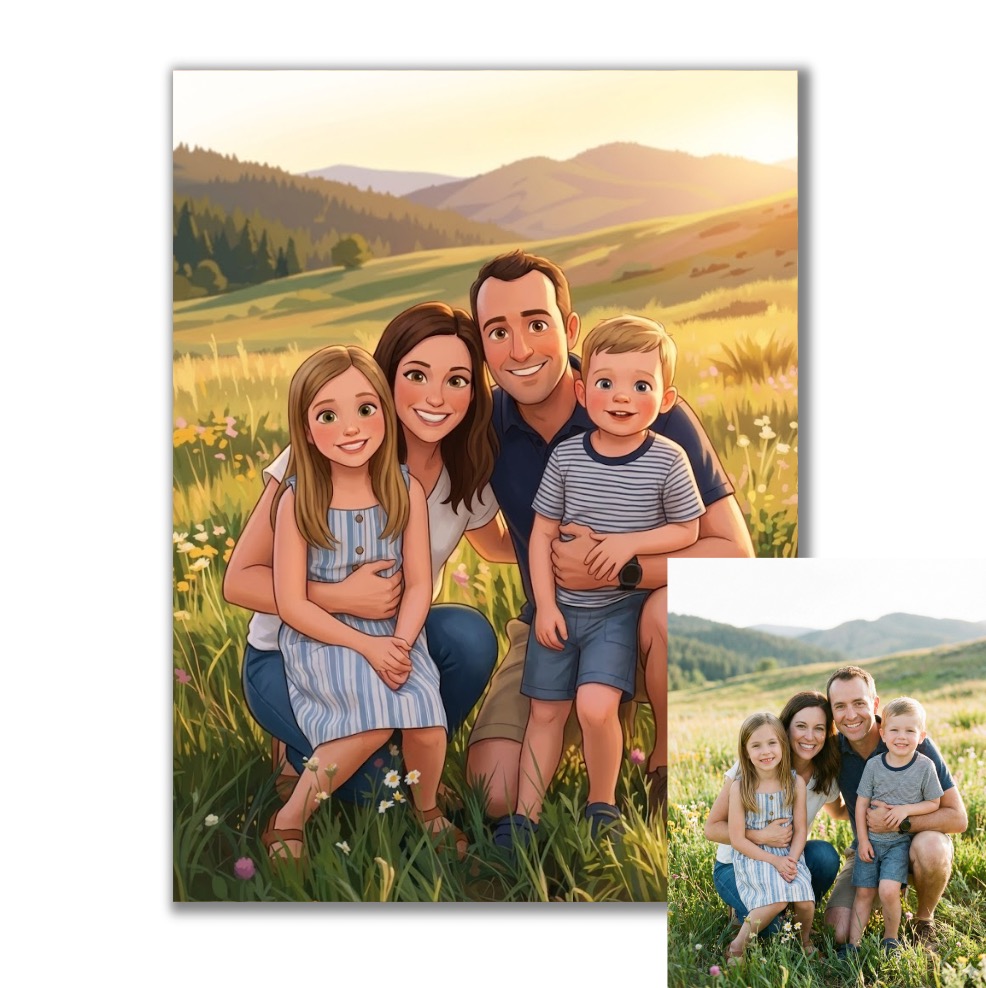 Obraz na plátně v Disney stylu podle vaší fotky