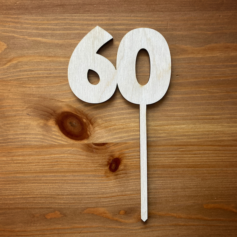 Zápich do dortu s rokem