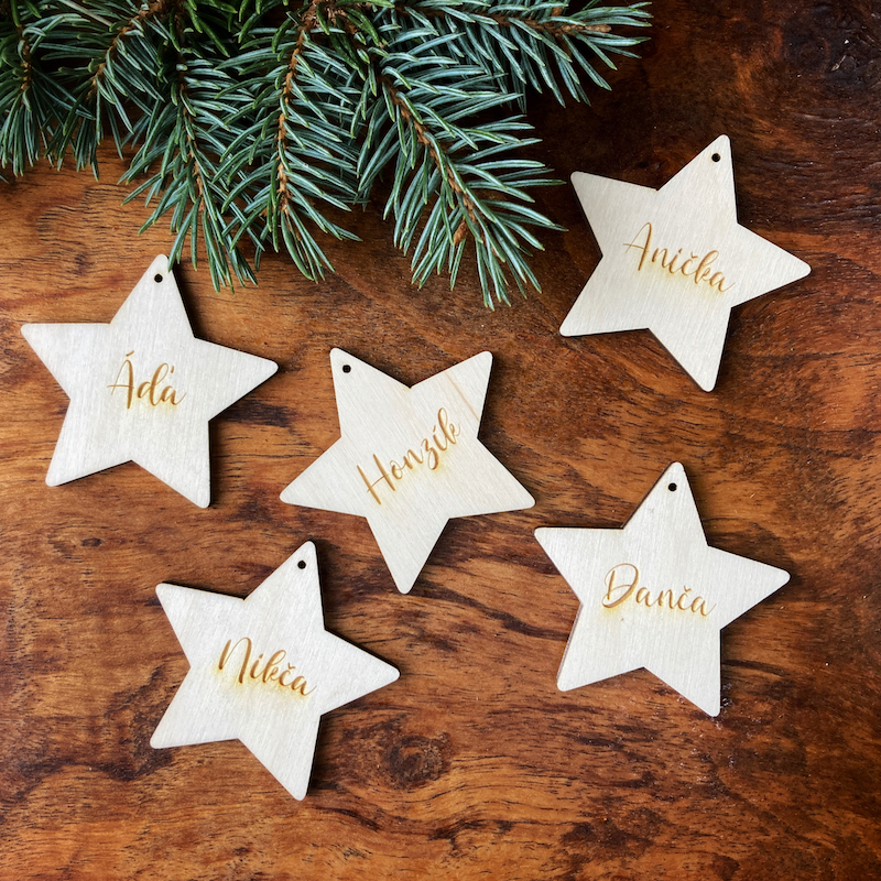 Vánoční hvězdička se jménem