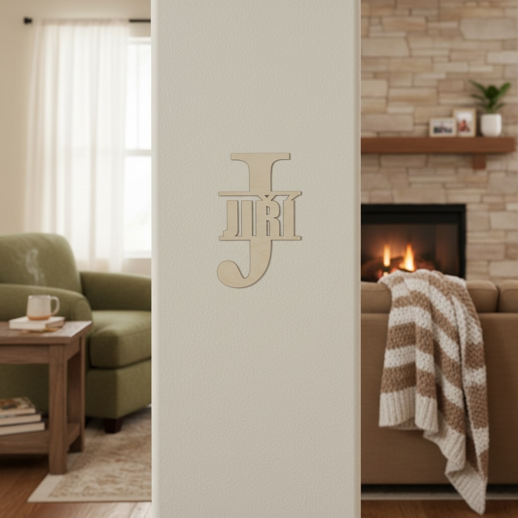 Dřevěné jméno s písmenem