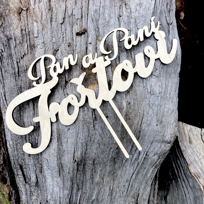 Zápich do dortu - Pan a Paní + příjmení novomanželů