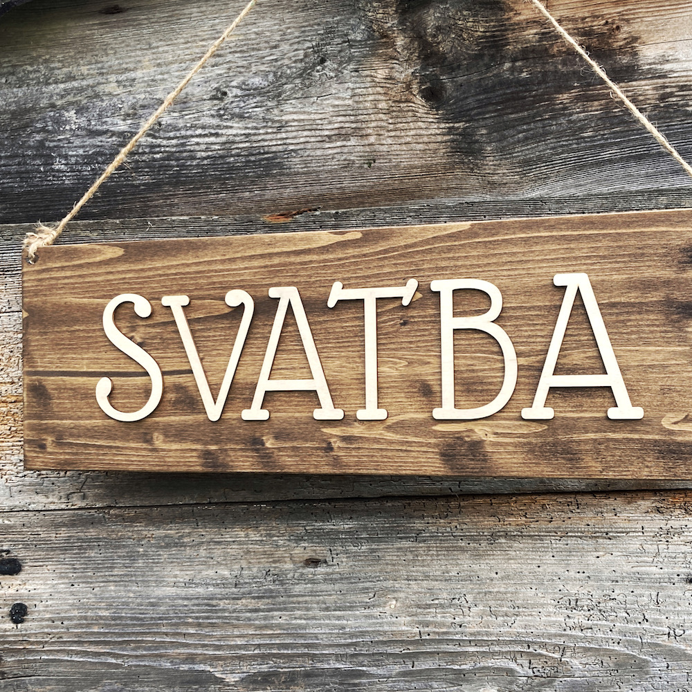 Svatební cedule - SVATBA