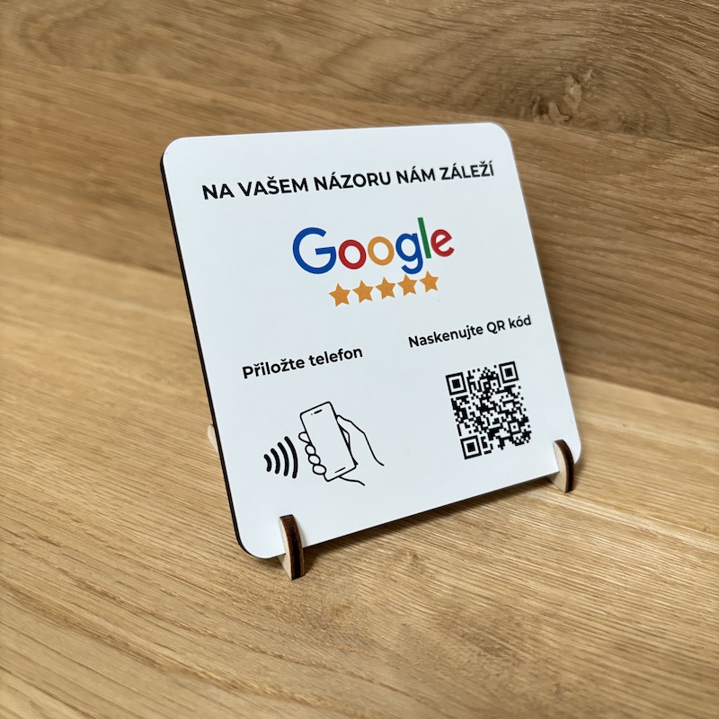 NFC / QR destička pro Google recenze