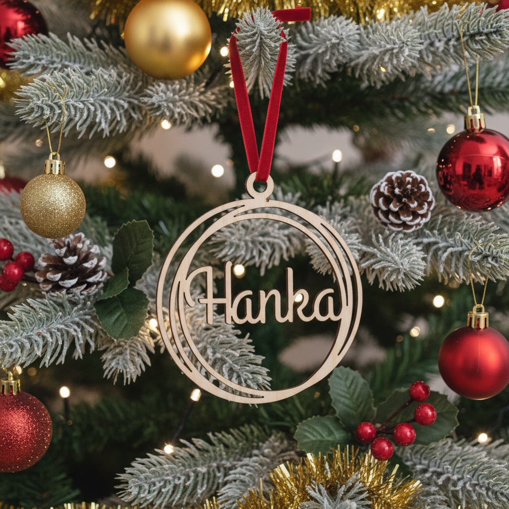 Vánoční ozdoba se jménem