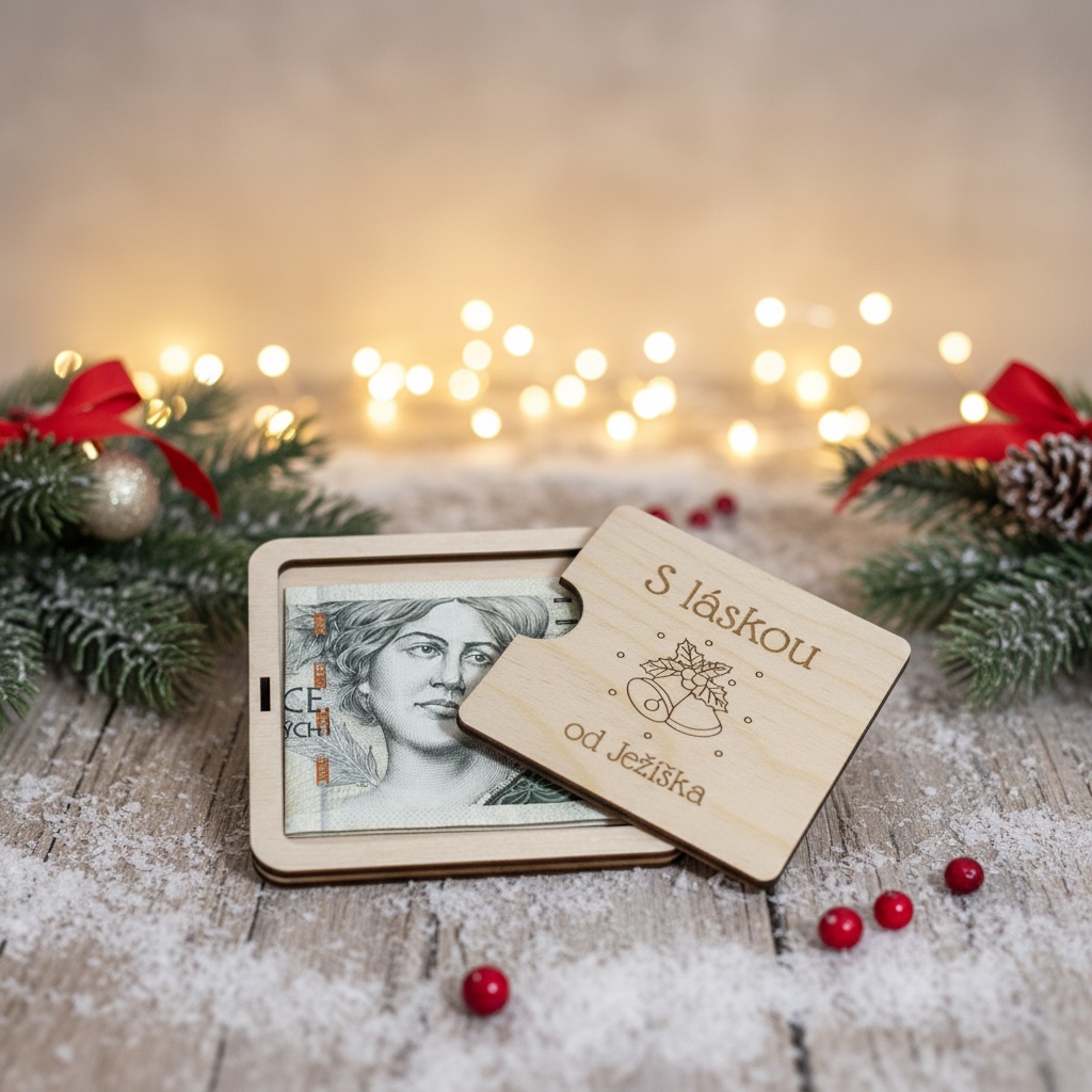 Vánoční krabička na peníze