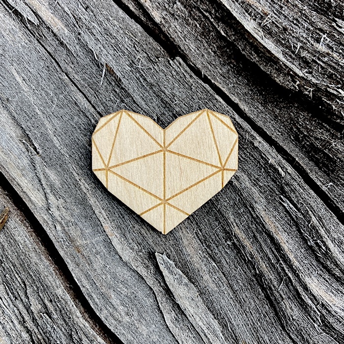 Dekorativní geometrické srdce