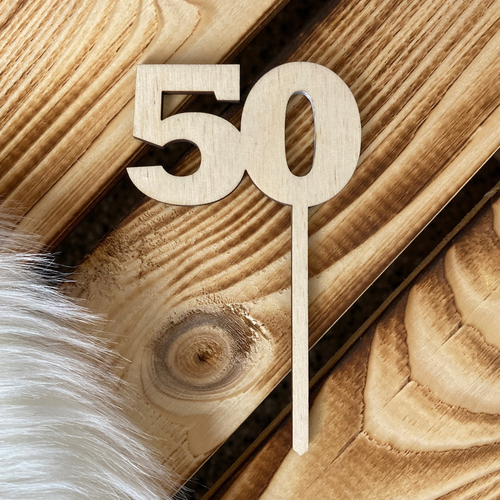 Zápich do dortu s rokem