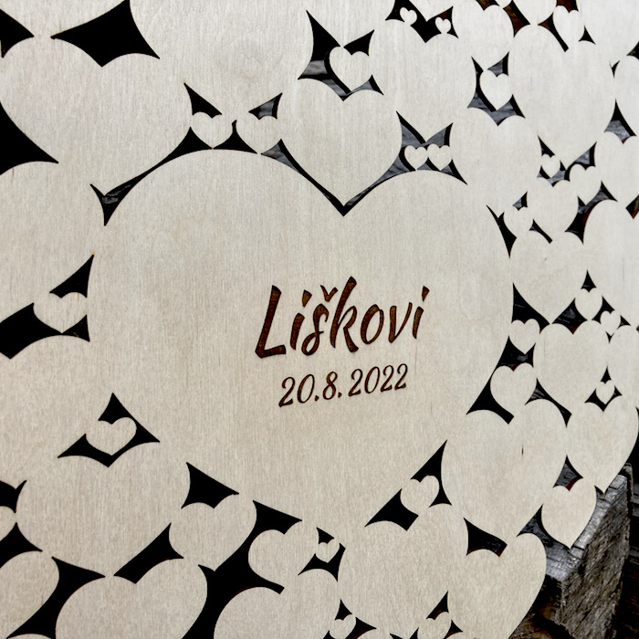 Kniha hostů - srdce