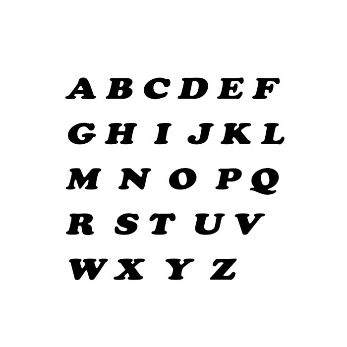 Dřevěné iniciály