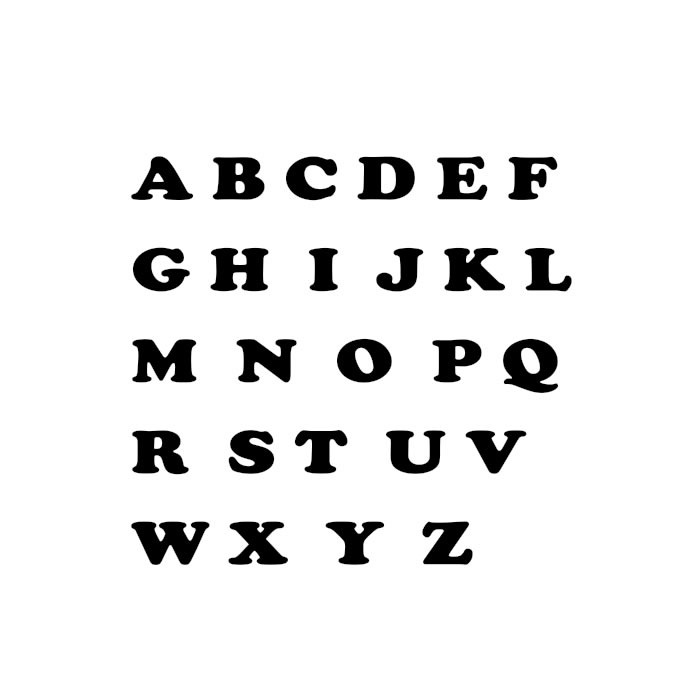 Dřevěné iniciály