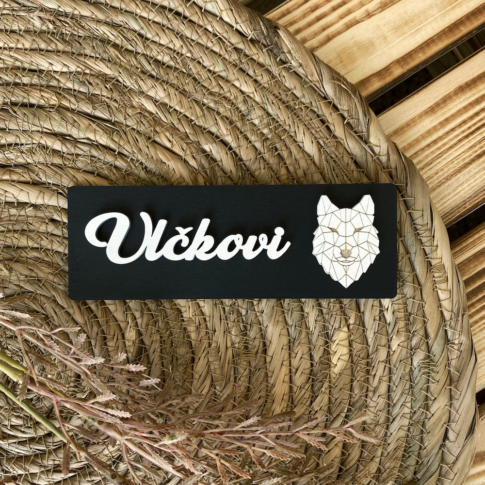 3D jmenovka na dveře