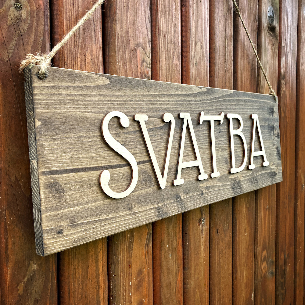 Svatební cedule - SVATBA