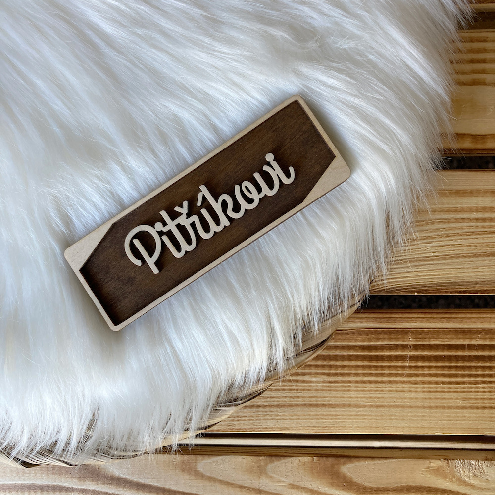 3D jmenovka na dveře