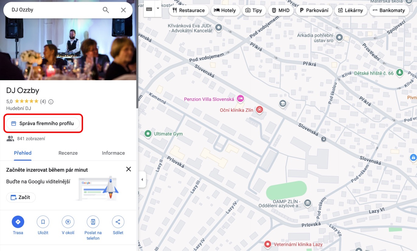 NFC / QR destička pro Google recenze