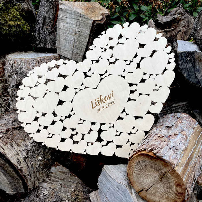 Kniha hostů - srdce