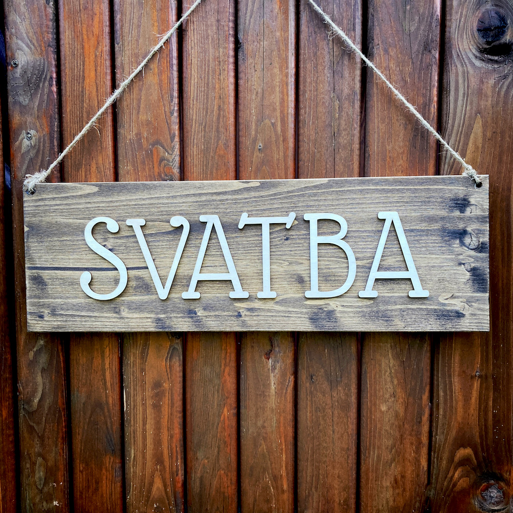 Svatební cedule - SVATBA