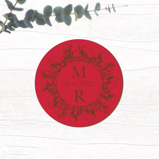 Červené svatební magnetky