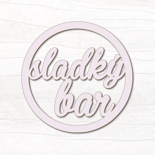 Sladký bar v kruhu (růžový)