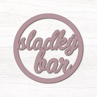 Sladký bar v kruhu (růžový)