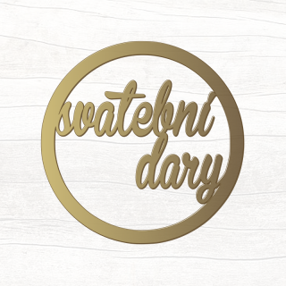 Kruh - svatební dary (zlatý)