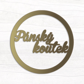 Pánský koutek v kruhu (zlatý)