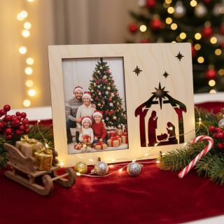 Vánoční fotorámeček s Betlémem