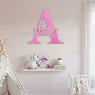 Jméno s písmenem a barvou na přání